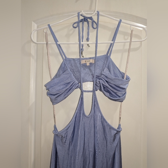 17. NWOT ET OCHS GENESIS CUT-OUT STRETCH SATIN JERSEY GOWN - Picture 7 of 10